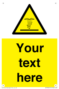 Custom warning geyser water jet